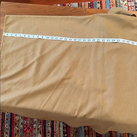 Vintage wool cape cocoon tan/light brown oversized scarf shawl poncho wrap cloak - Picture 12 of 14